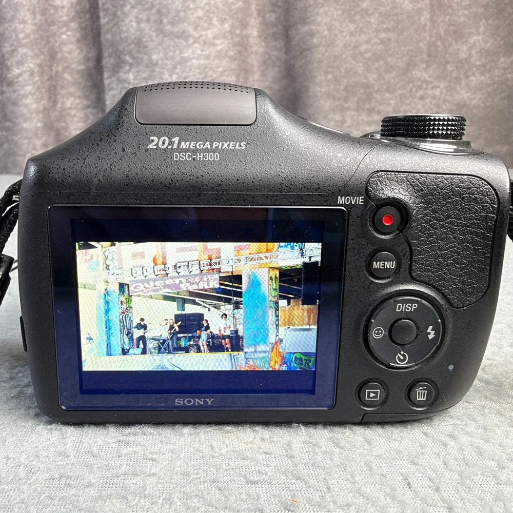 Sony Cyber-shot DSC-H300 20.1MP Digital Camera 35x Optical Zoom Black Bundle
